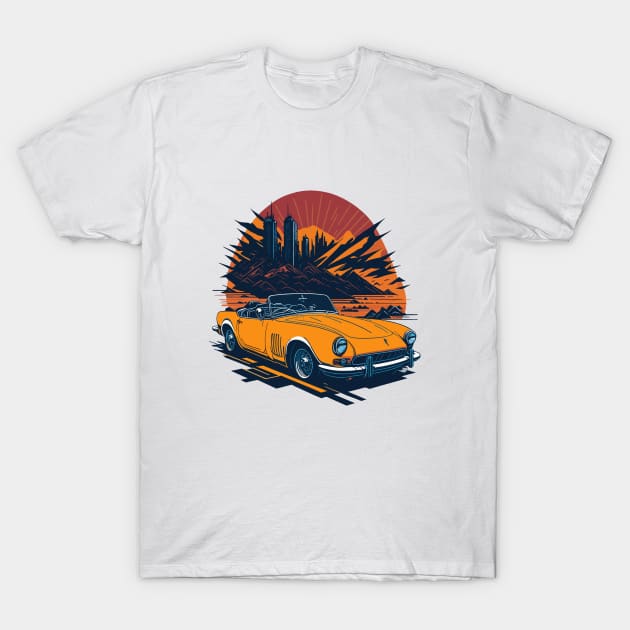 Triumph Spitfire Vintage Car T-Shirt by Cruise Dresses